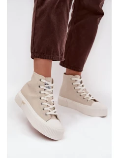 Dámské tenisky Na platformě model 21714392 ISLA WOMEN MID Béžové - Lee