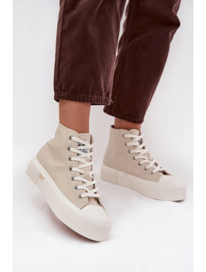 Dámské tenisky Na platformě model 21714392 ISLA WOMEN MID Béžové - Lee