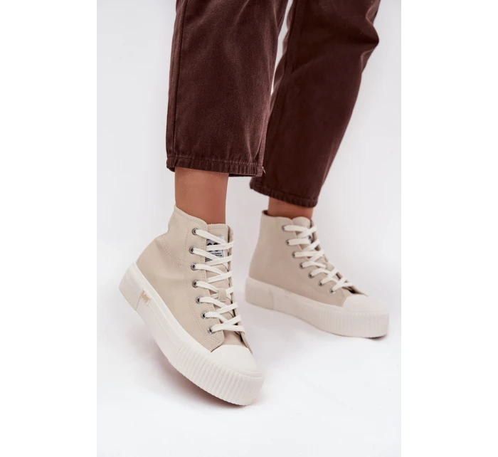 Dámské tenisky Na platformě model 21714392 ISLA WOMEN MID Béžové - Lee