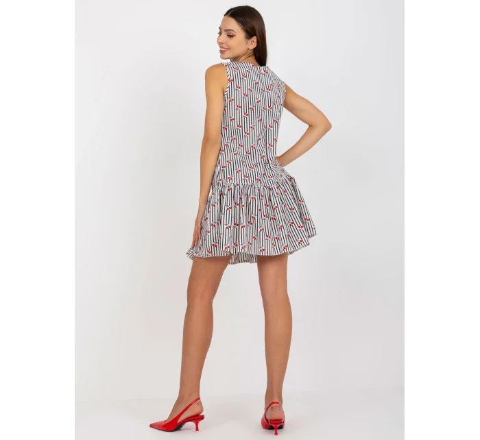 Šaty LK SK 506962.35P biela a čierna Šaty LK SK 506962.35P biela a čierna