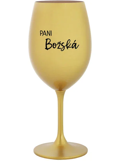 Lady of God - zlatý pohár na víno 350 ml