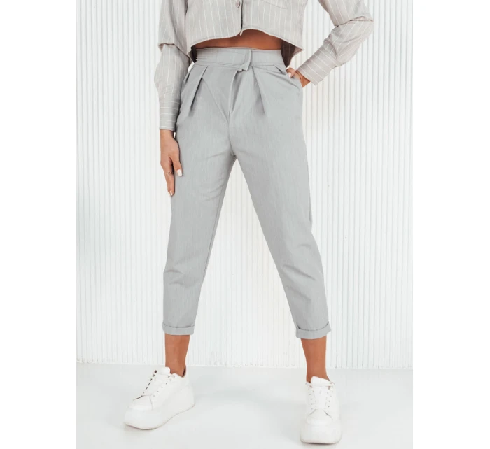 Dámske sivé nohavice BAFROT FashionStreet UY1888
