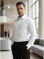 Koszula męska slim fit  biała model 22004895 - FashionStreet