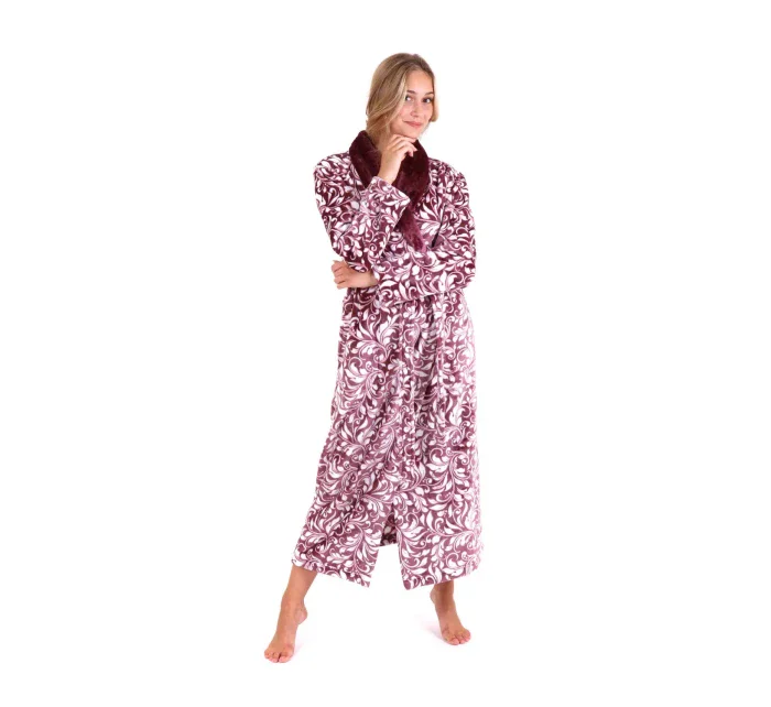 Dámsky župan Flora 2556 4803 mauve wine - Vestis Dámsky župan Flora 2556 4803 mauve wine - Vestis