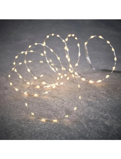 LAMPKI NA GIRLANDA 90 LED BIAŁY FLASH model 21832646 - LUCA