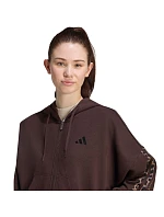 Dámska mikina adidas Seasonal Essentials Animal Print 3-Stripes Full-Zip Hooded, hnedá, KV9299 Dámska mikina adidas Seasonal Essentials Animal Print 3-Stripes Full-Zip Hooded, hnedá, KV9299