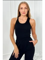 Set 3 v 1 mikina + top + nohavice čierny Set 3 v 1 mikina + top + nohavice čierny