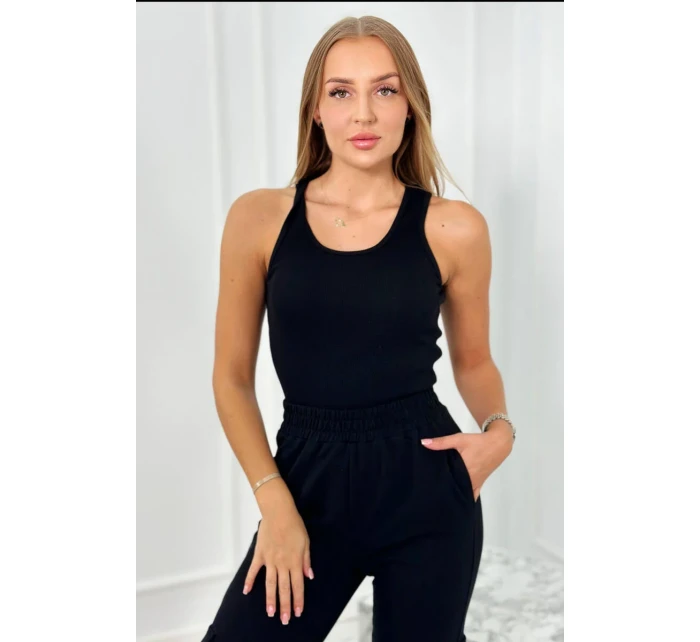 Set 3 v 1 mikina + top + nohavice čierny Set 3 v 1 mikina + top + nohavice čierny