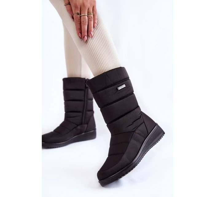 teplé boty na klínku Černé model 21602347 - EVENTO