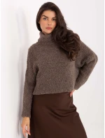 Sweter CH SW model 21795545 ciemny bezowy - FPrice Sweter CH SW model 21795545 ciemny bezowy - FPrice