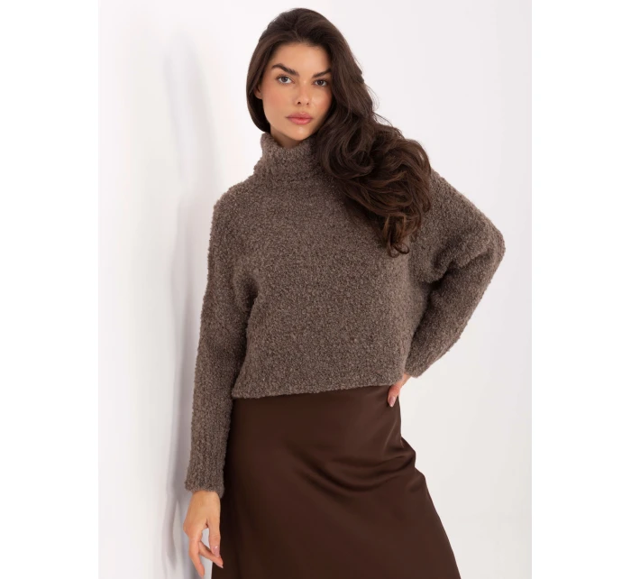 Sweter CH SW model 21795545 ciemny bezowy - FPrice Sweter CH SW model 21795545 ciemny bezowy - FPrice