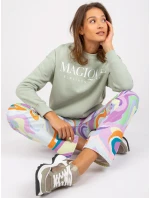 Mikina D10047O02417B pistáciová