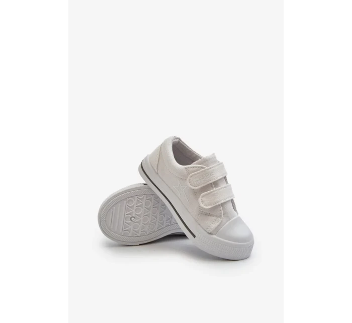 Detské tenisky na suchý zips Big Star White