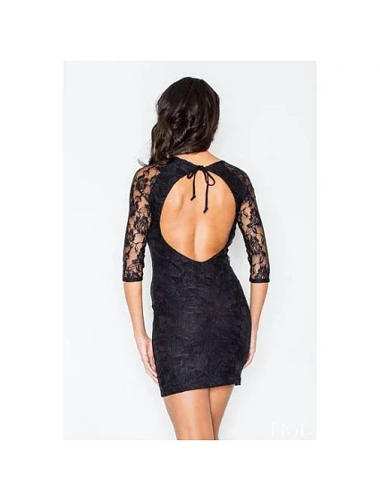 Dámské šaty model 18265785 černé - Figl Dámské šaty model 18265785 černé - Figl