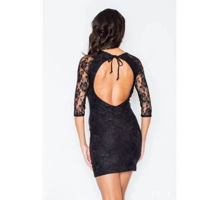 Dámske šaty M076 čierne - FIGL Dámske šaty M076 čierne - FIGL