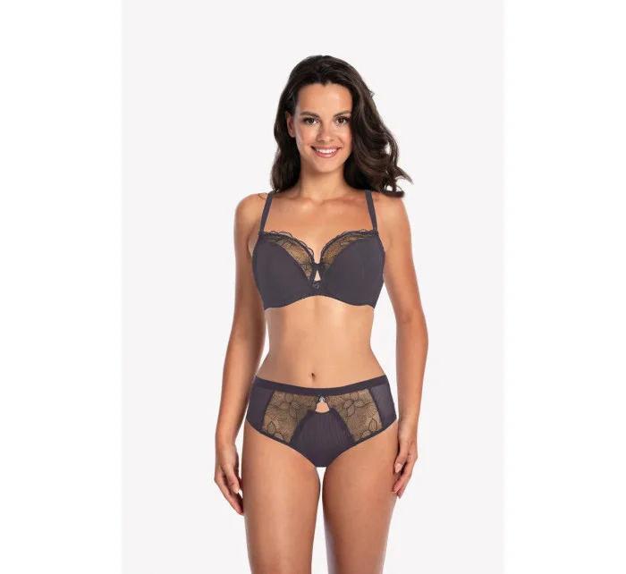 Dámská podprsenka  grafitová  model 19060387 - Gaia