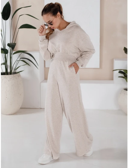 Dámský komplet kalhot a mikiny beige Dstreet model 21970728 - FashionStreet