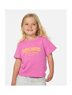 Dievčenské tričko RIP CURL Surf Puff Relaxed Tee – Girl, ružové, detské