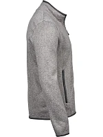 TJ Pánská melanžová pletená fleecová bunda 18. grey melange model 22499139 - Tee Jays