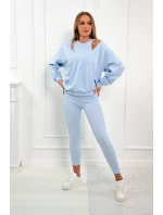 model 18752910 set mikina + top + legíny modrá - K-Fashion model 18752910 set mikina + top + legíny modrá - K-Fashion