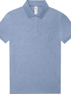 B&C My Polo 210 /women Dámske polo tričko z hrubej bavlny 01.W463 heather blue