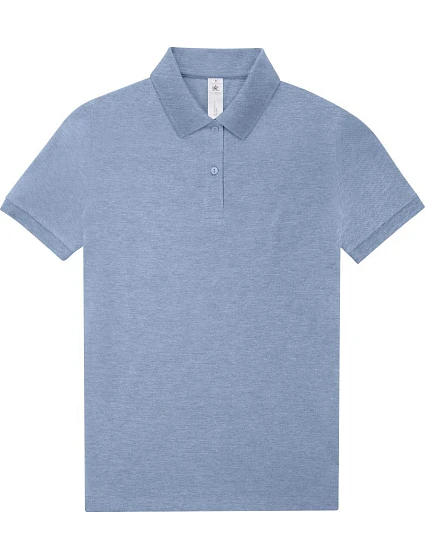 B&C My Polo 210 /women Dámske polo tričko z hrubej bavlny 01.W463 heather blue B&C My Polo 210 /women Dámske polo tričko z hrubej bavlny 01.W463 heather blue