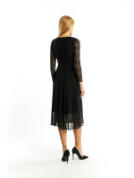 Šaty Monnari Elegantné šaty s čipkou čierne