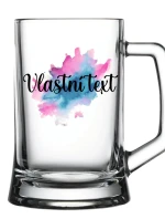 Personalizovaná pivní sklenice - Akvarelový otisk