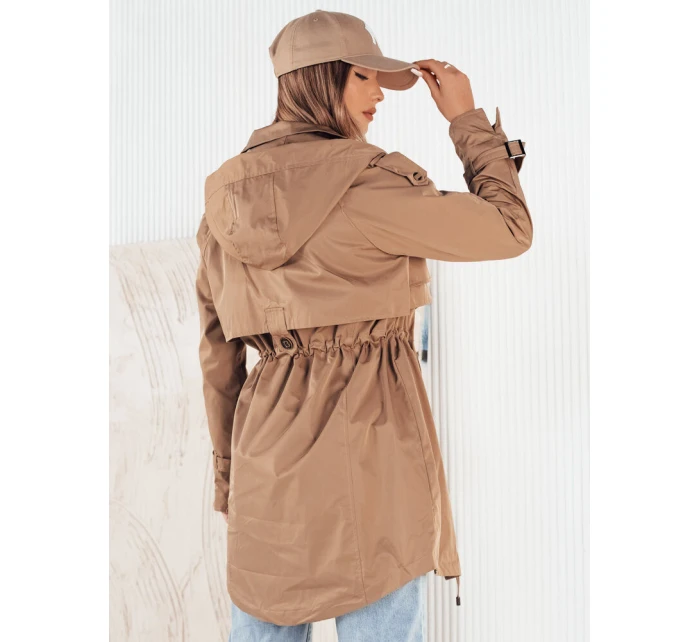 Dámská přechodná bunda parka béžová Dstreet model 21974366 - FashionStreet