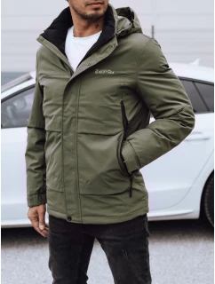 Pánská zimní bunda s kapucí zelená Dstreet model 21980789 - FashionStreet
