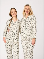 Pyžamo Key LNS 921 B26, s dlhými rukávmi, veľkosti XS–XL, zapínacie