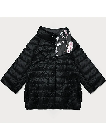Dámska obojstranná bunda Goodlookin 3/4 rukávy čierna/floral (PC-7511-1) Dámska obojstranná bunda Goodlookin 3/4 rukávy čierna/floral (PC-7511-1)