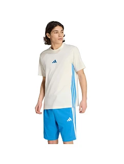 Pánske tričko adidas Essentials 3 Stripes cream KC0888 pánske