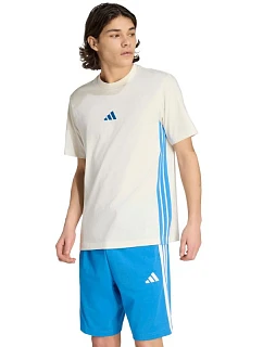 Pánské tričko Essentials 3 Stripes cream model 22062903 pánské - ADIDAS