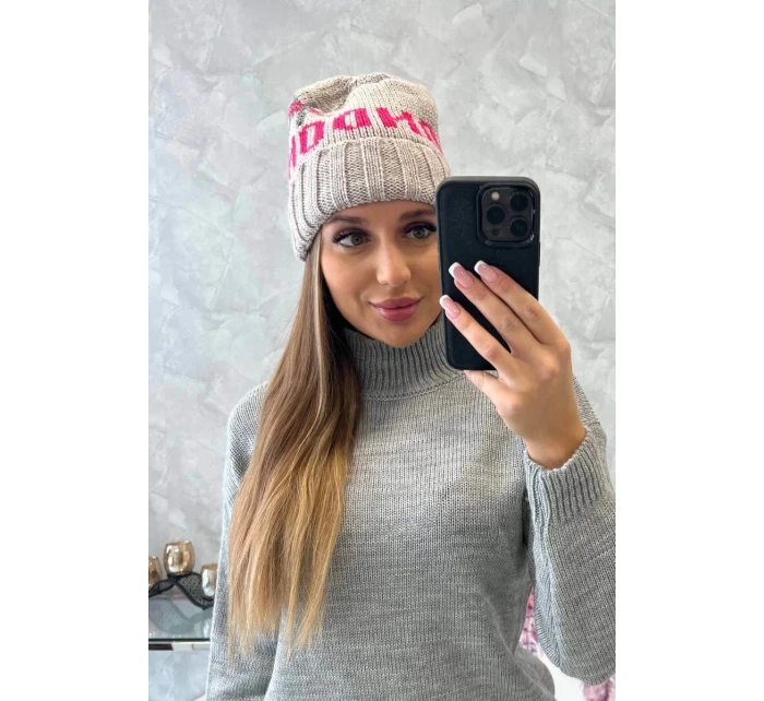 Dámska čiapka London K385 dark beige