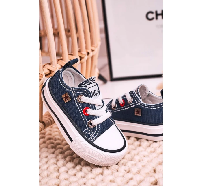 Dětské Klasické Tenisky Nízké BIG STAR model 21545373 Tmavě Modré - Big Star Shoes Dětské Klasické Tenisky Nízké BIG STAR model 21545373 Tmavě Modré - Big Star Shoes