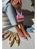 Dámske sandále s plochou podrážkou a modrou ozdobou Sparkle Dámske sandále s plochou podrážkou a modrou ozdobou Sparkle