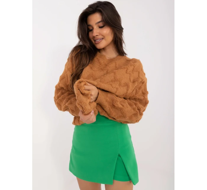 Jumper AT SW 2361.61 svetlohnedý Jumper AT SW 2361.61 svetlohnedý