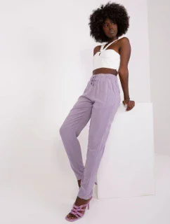 Nohavice D73760M61869O svetlo fialové