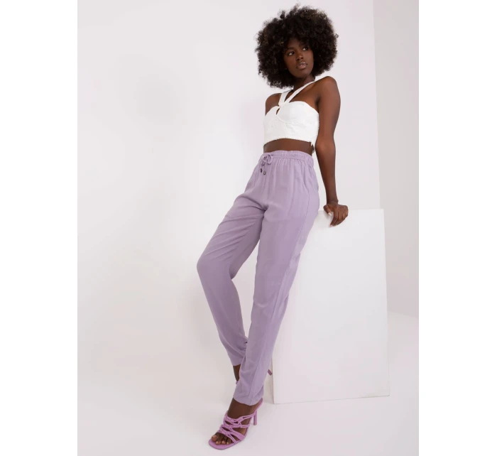 Nohavice D73760M61869O svetlo fialové