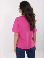 T shirt MI TS  ciemny różowy model 22309240 - FPrice