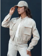 Dámská bunda bomber béžová Dstreet model 21975873 - FashionStreet
