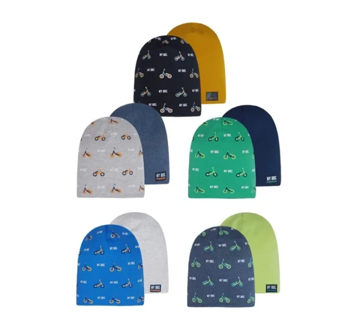 AJS 48-087 obojstranná chlapčenská čiapka AJS 48-087 obojstranná chlapčenská čiapka