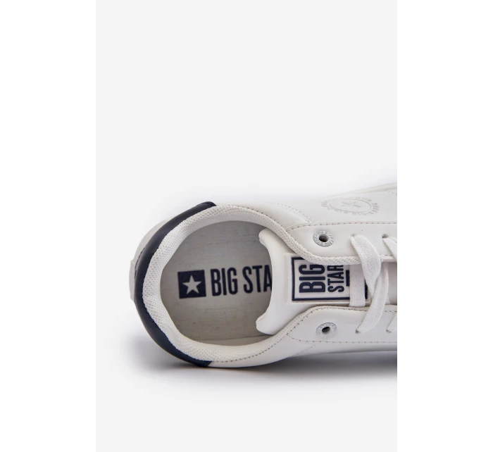 Niskie Trampki Męskie Eko Skóra Big Star NN174282 Białe