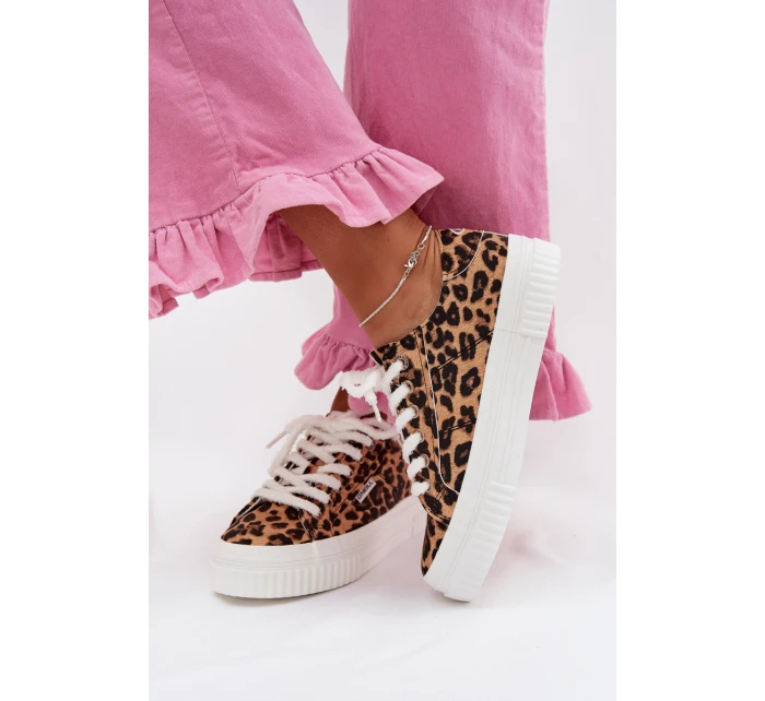 Dámské tenisky na platformě O`NEILL SPINNA C WOMEN LOW 90261009.92A Leopardí vzor