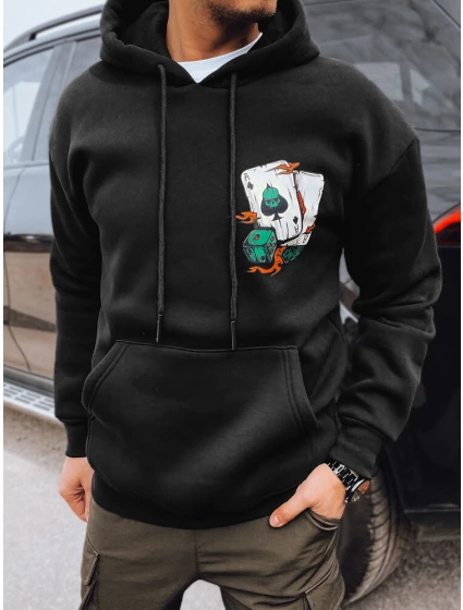 Pánská mikina s potiskem černá Dstreet model 21975448 - FashionStreet