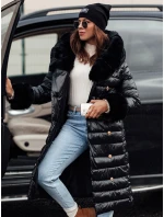 Dámsky prešívaný zimný kabát HORIZON black FashionStreet TY4749 Dámsky prešívaný zimný kabát HORIZON black FashionStreet TY4749