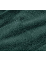 Dlhý vlnený prehoz cez oblečenie typu alpaka v morskej farbe s kapucňou (M105)
