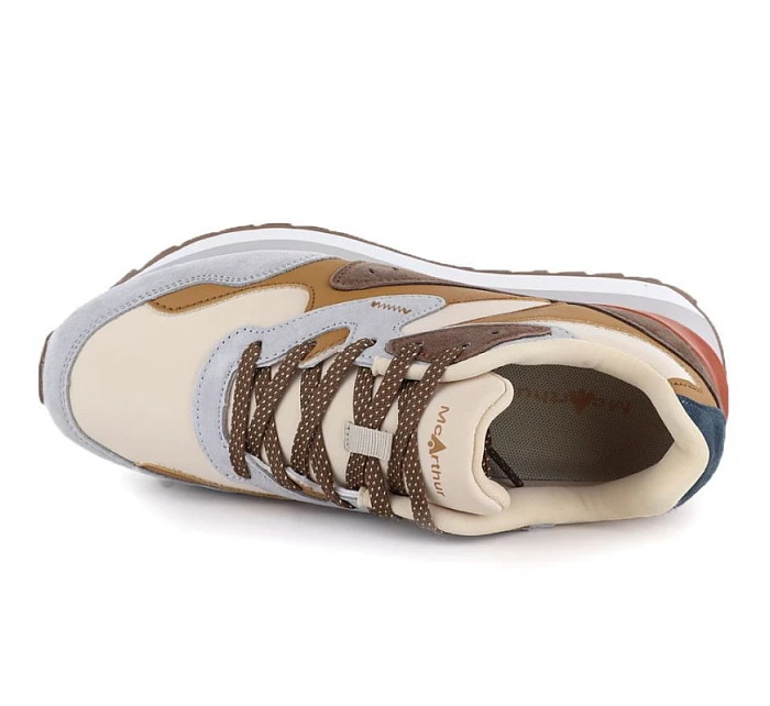 Dámske hnedé kožené čižmy McArthur MA253W