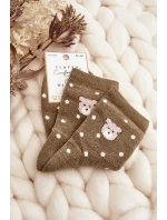 Dámské teplé ponožky v puntíkované s model 21643607 zelené - Aura.via